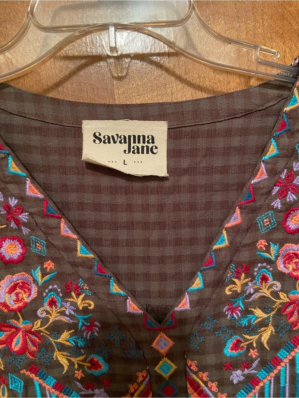Savanna Jane Long Sleeve Embroidered Top - Picture 4 of 7